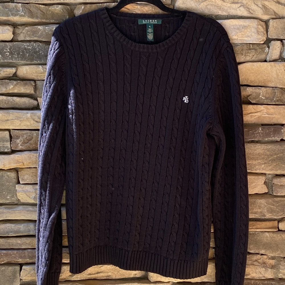 Lauren Ralph Lauren Black Sweater - XL